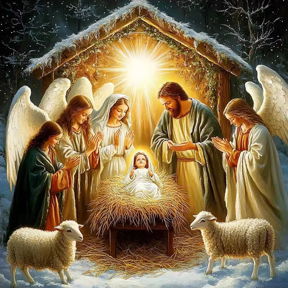 2026 Diamond Painting Religion Mosaic DIY Nativity Scene Jesus Picture Rhinestone Diamond Embroidery Angel Portrait Wall Decor
2026 Diamond Painting Religion Mosaic DIY Nativity Scene Jesus Picture Rhinestone Diamond Embroidery Angel Portrait Wall Decor