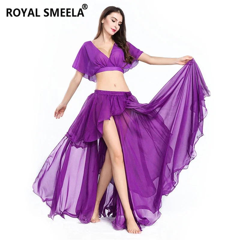 Adult belly dance outfits solid chiffon belly dancing tops skirts bellydance practice clothes training wear
Adult belly dance outfits solid chiffon belly dancing tops skirts bellydance practice clothes training wear