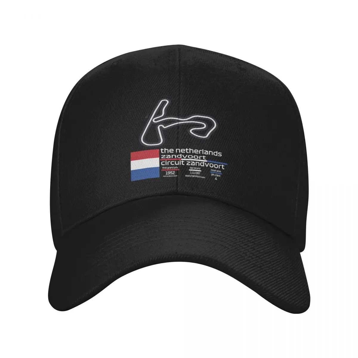 Circuit Zandvoort F1 Records Baseball Cap Rugby Sports Cap Funny hats Caps Male Women's 
Circuit Zandvoort F1 Records Baseball Cap Rugby Sports Cap Funny hats Caps Male Women's