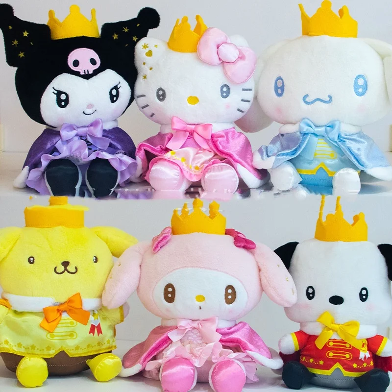 Sanrio 12pcs Cloak Crown Sanrio Plush Toy 20cm Kuromi Cinnamon Dog Melody Cross Border Plush Doll Birthday Xmas Gifts For Kids
Sanrio 12pcs Cloak Crown Sanrio Plush Toy 20cm Kuromi Cinnamon Dog Melody Cross Border Plush Doll Birthday Xmas Gifts For Kids