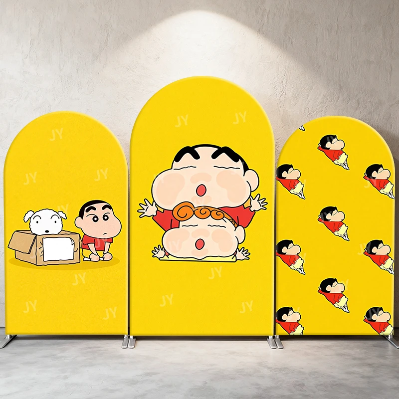 Crayon Shin Chan Cute Full Print Arch Backdrop Cover Shiro Dog Cartoon Cloth For Children Birthday Baby Shower Party Photo Props
Crayon Shin Chan Cute Full Print Arch Backdrop Cover Shiro Dog Cartoon Cloth For Children Birthday Baby Shower Party Photo Props