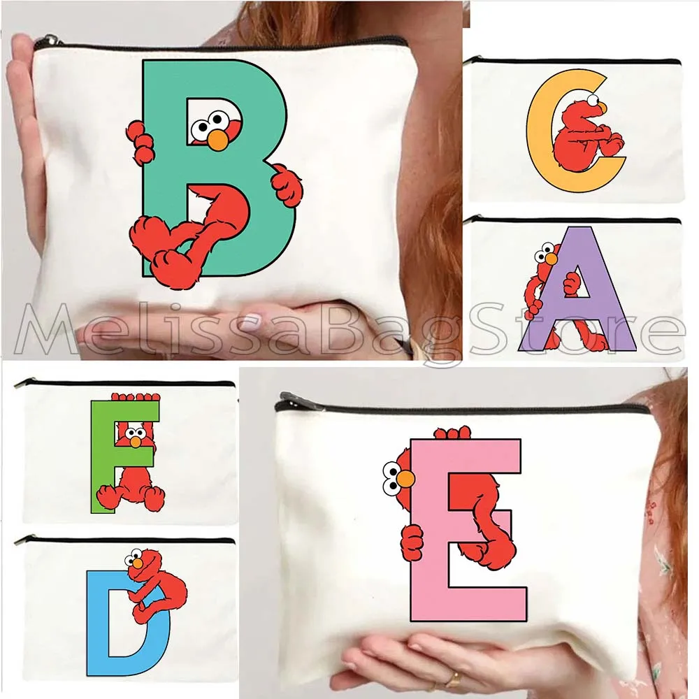 Cute Cartoon Initial Letter A to Z Elmo Alphabet Kawaii Gifts Pink Blue Canvas Cosmetic Makeup Toilet Card Bag Pencil Case Pouch
Cute Cartoon Initial Letter A to Z Elmo Alphabet Kawaii Gifts Pink Blue Canvas Cosmetic Makeup Toilet Card Bag Pencil Case Pouch