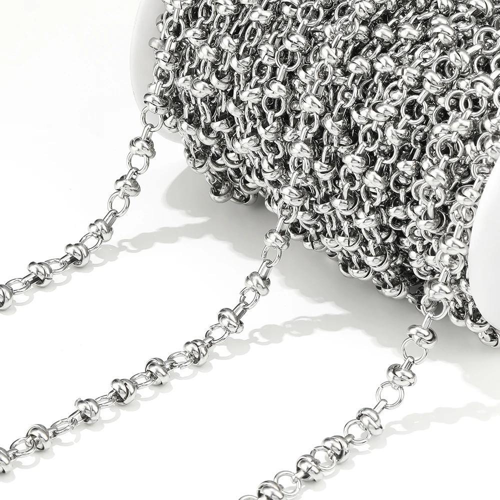 1 Meter Stainless Steel Big Heavy Circle Knot Chain for DIY Women Men Hip Hop Necklaces Punk Bracelet Making Jewelry Accessories
1 Meter Stainless Steel Big Heavy Circle Knot Chain for DIY Women Men Hip Hop Necklaces Punk Bracelet Making Jewelry Accessories