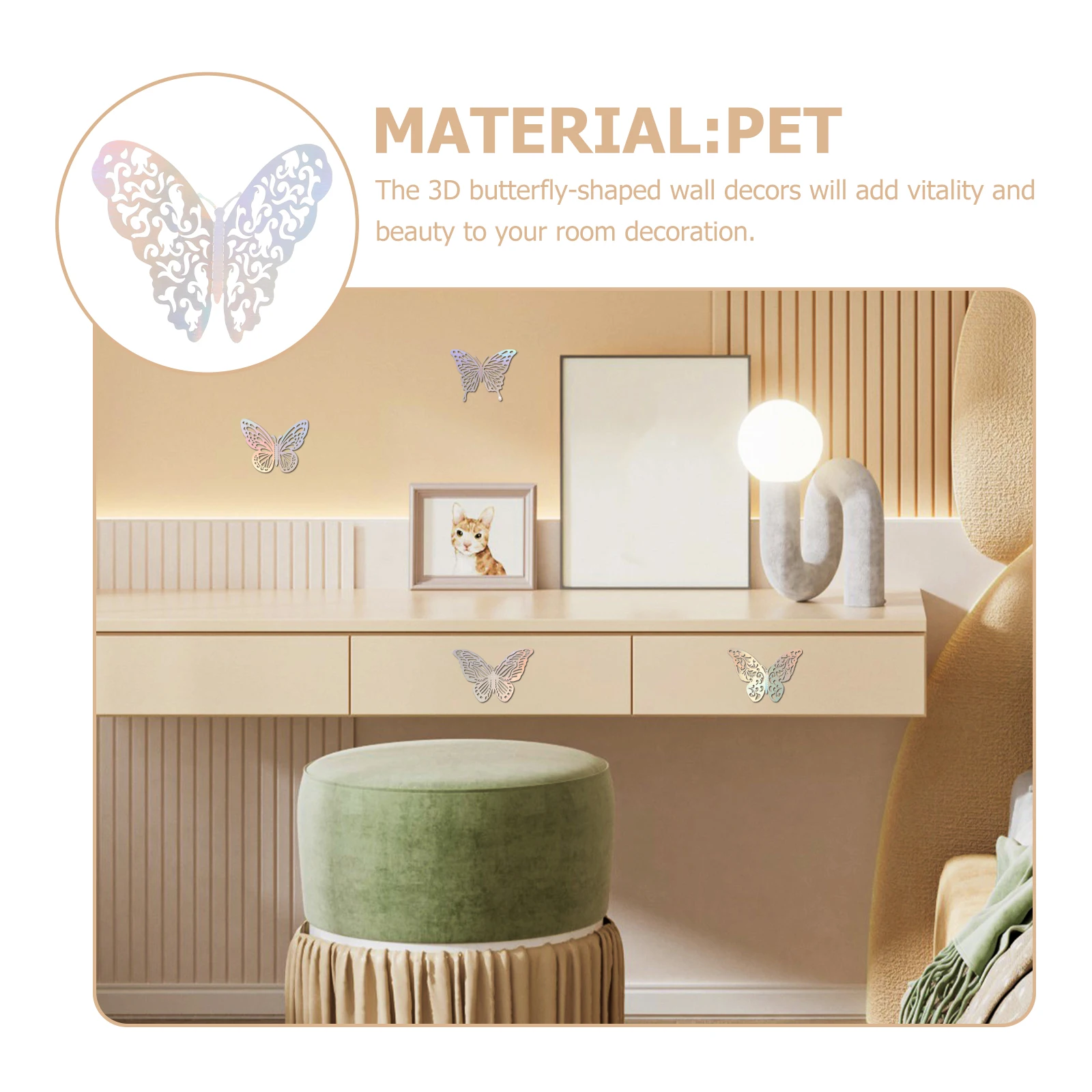 72 Pcs Butterfly Stickers Aesthetic Wall Art Home Decor Nursery Bedroom Decorations Decal Cake
72 Pcs Butterfly Stickers Aesthetic Wall Art Home Decor Nursery Bedroom Decorations Decal Cake