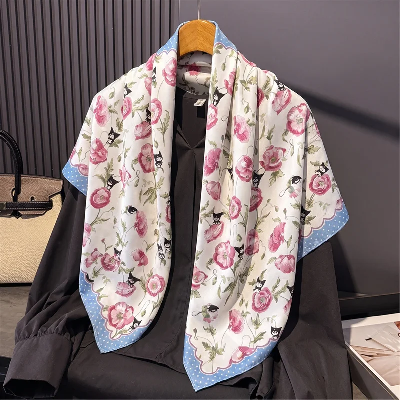 90cm New Silk Shawl Square Scarf For Women Print Headband Foulard Satin Hijab Hair Bands Neckerchief Female Head Wraps Bandana
90cm New Silk Shawl Square Scarf For Women Print Headband Foulard Satin Hijab Hair Bands Neckerchief Female Head Wraps Bandana