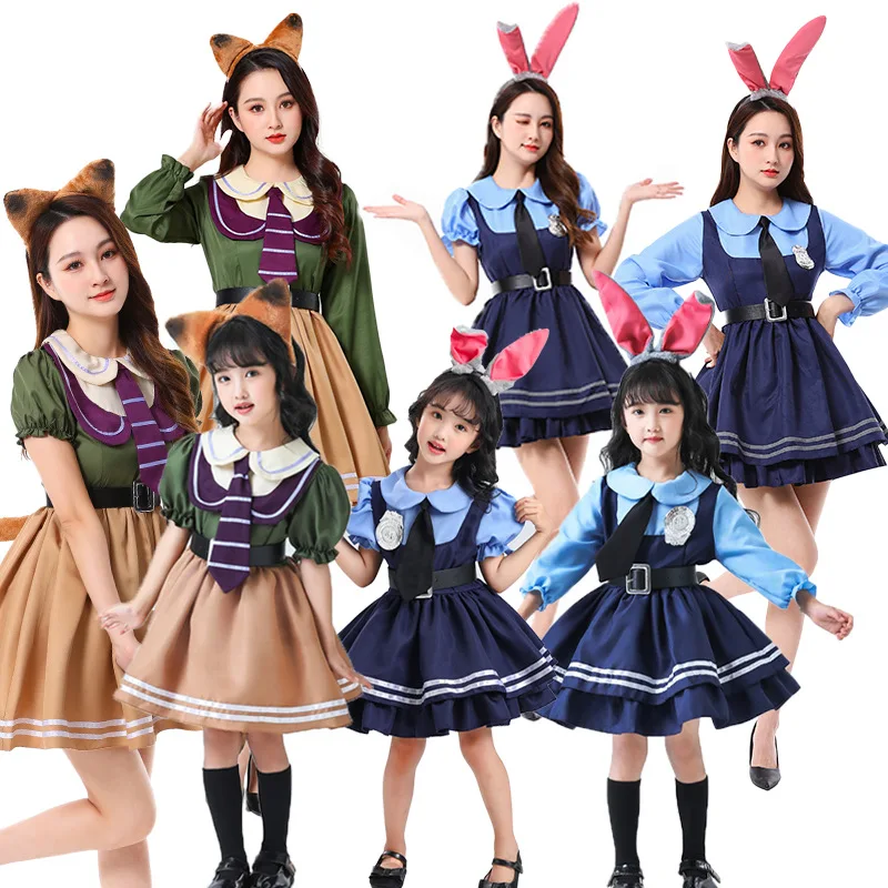 Halloween Judy Nick Adult Costume Skirt Crazy Animal City Cartoon Cosplay Polyester Fiber Ethnic Stage Costume Women
Halloween Judy Nick Adult Costume Skirt Crazy Animal City Cartoon Cosplay Polyester Fiber Ethnic Stage Costume Women