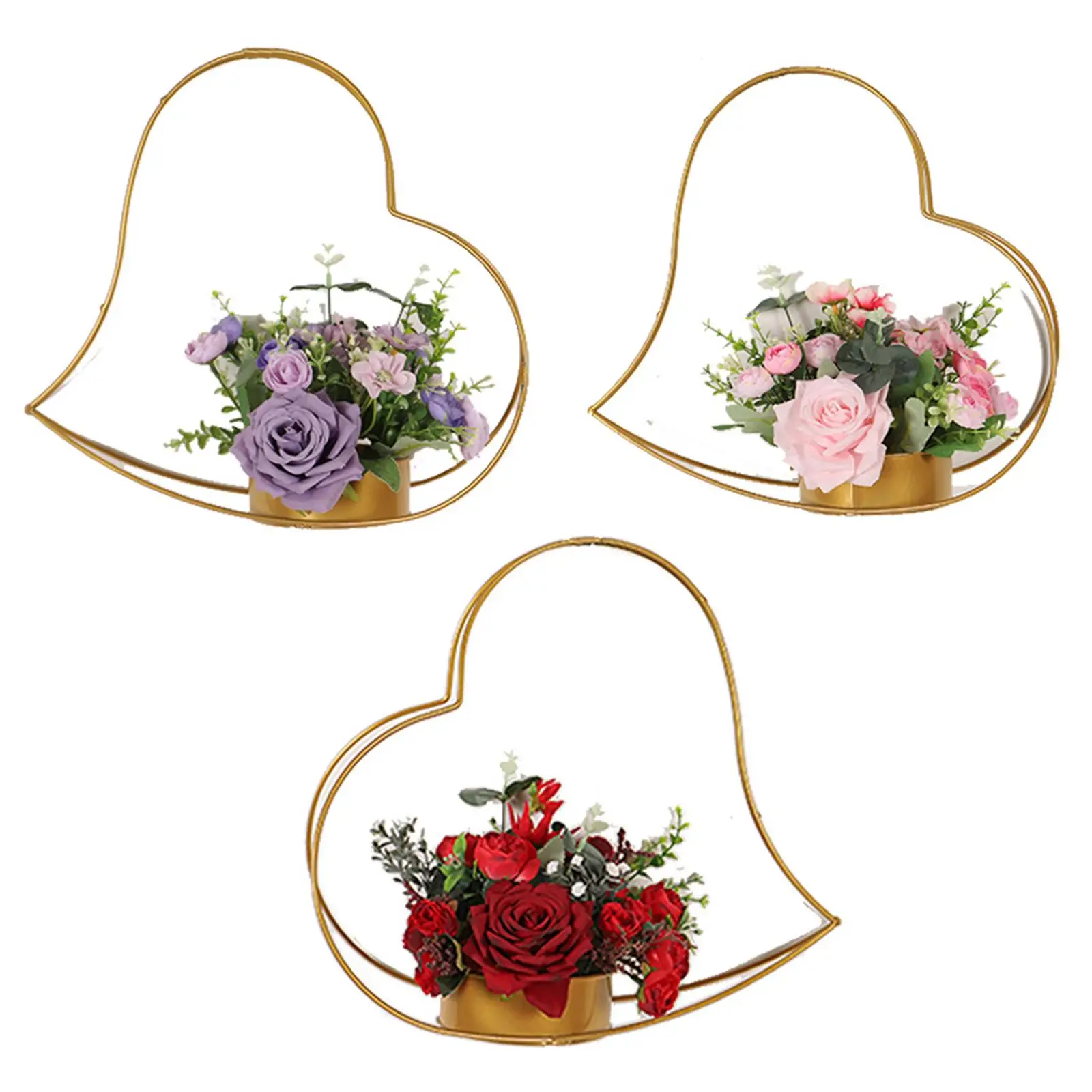 Artificial Flower Basket Wedding Flower Decoration Love Rose Ornament Home Decor for Anniversary Table Party Valentines Day Gift
Artificial Flower Basket Wedding Flower Decoration Love Rose Ornament Home Decor for Anniversary Table Party Valentines Day Gift