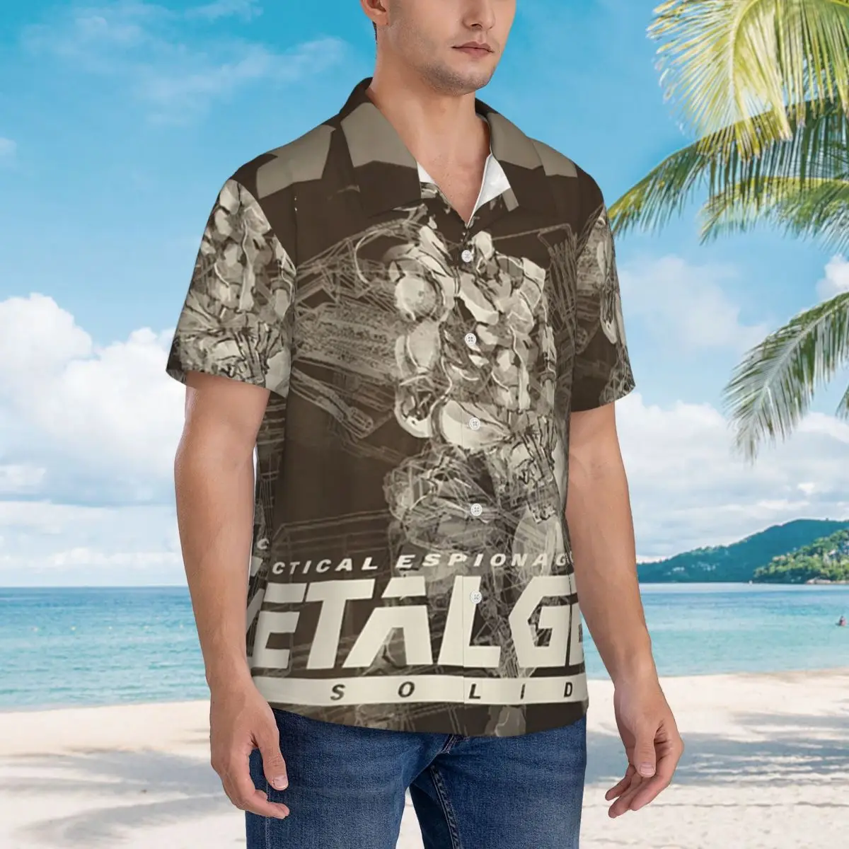PS1 Metal Gear Solid Black And White Hawaiian Shirts Funny Men Short Sleeve Shirt for Summer Beach Men's Lapel Tops
PS1 Metal Gear Solid Black And White Hawaiian Shirts Funny Men Short Sleeve Shirt for Summer Beach Men's Lapel Tops