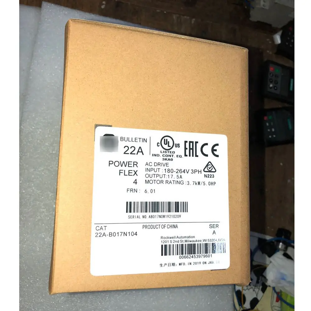 22A-B017N104 NEW PowerFlex4 240V 17A 5HP IN BOX SPOT STOCK FAST SHIP HT 1PCS
22A-B017N104 NEW PowerFlex4 240V 17A 5HP IN BOX SPOT STOCK FAST SHIP HT 1PCS