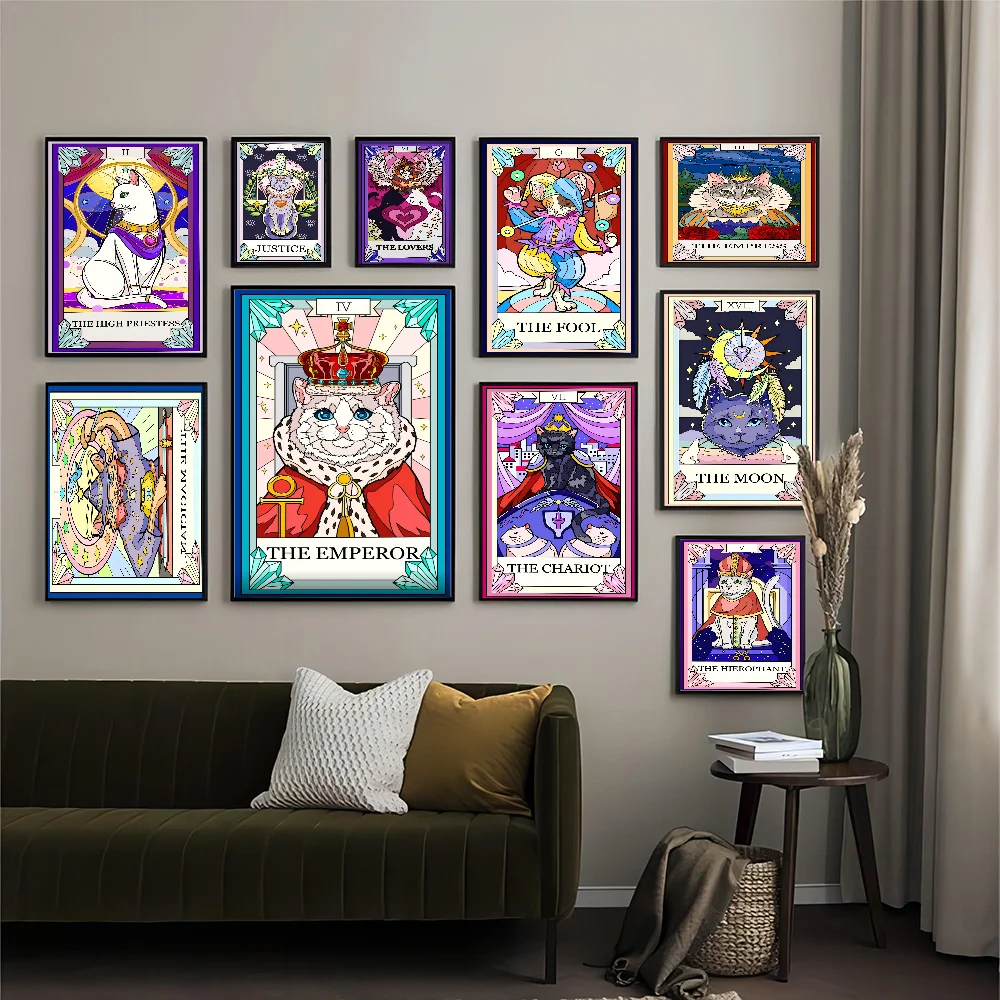Tarot Cat Raccoon Witchcraft Colorful Self-adhesive Art Poster Whitepaper Prints Posters Artwork Aesthetic Art Wall Painting
Tarot Cat Raccoon Witchcraft Colorful Self-adhesive Art Poster Whitepaper Prints Posters Artwork Aesthetic Art Wall Painting
