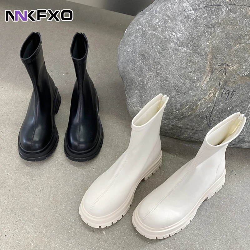 Women Autumn Winter Leather Mid-Tube Ankle Boots Fashion Brand Design Females Increase Flat Platform Shoes For Ladies vc4801
Women Autumn Winter Leather Mid-Tube Ankle Boots Fashion Brand Design Females Increase Flat Platform Shoes For Ladies vc4801