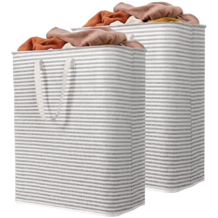 2 Pack Laundry Basket Each, Collapsible Clothes Hamper with Reinforced Handles, Freestanding Waterproof Design for Bedroom and
2 Pack Laundry Basket Each, Collapsible Clothes Hamper with Reinforced Handles, Freestanding Waterproof Design for Bedroom and