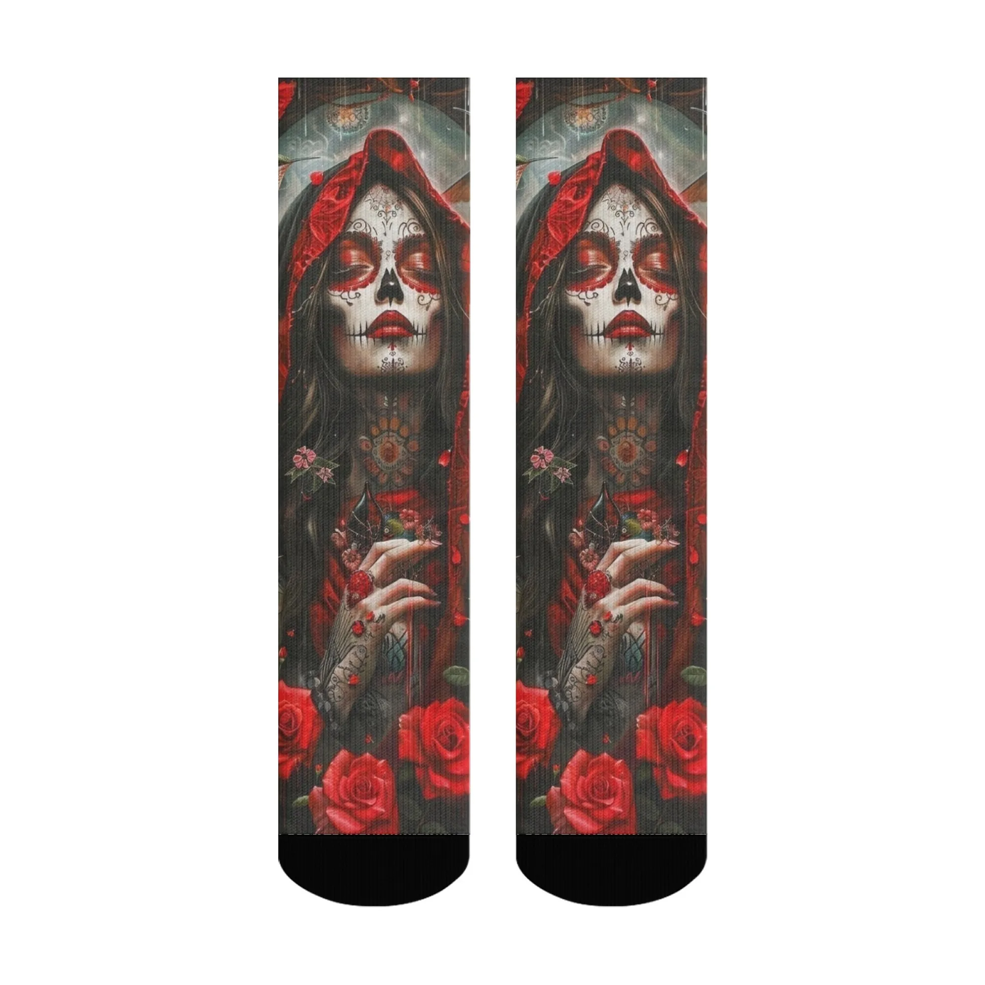 Sugar Skull Print Men's Socks Novel Quirky Funny Retro Harajuku Style Design Outdoor Sports Socks Soft and Skin-friendly Socks
Sugar Skull Print Men's Socks Novel Quirky Funny Retro Harajuku Style Design Outdoor Sports Socks Soft and Skin-friendly Socks