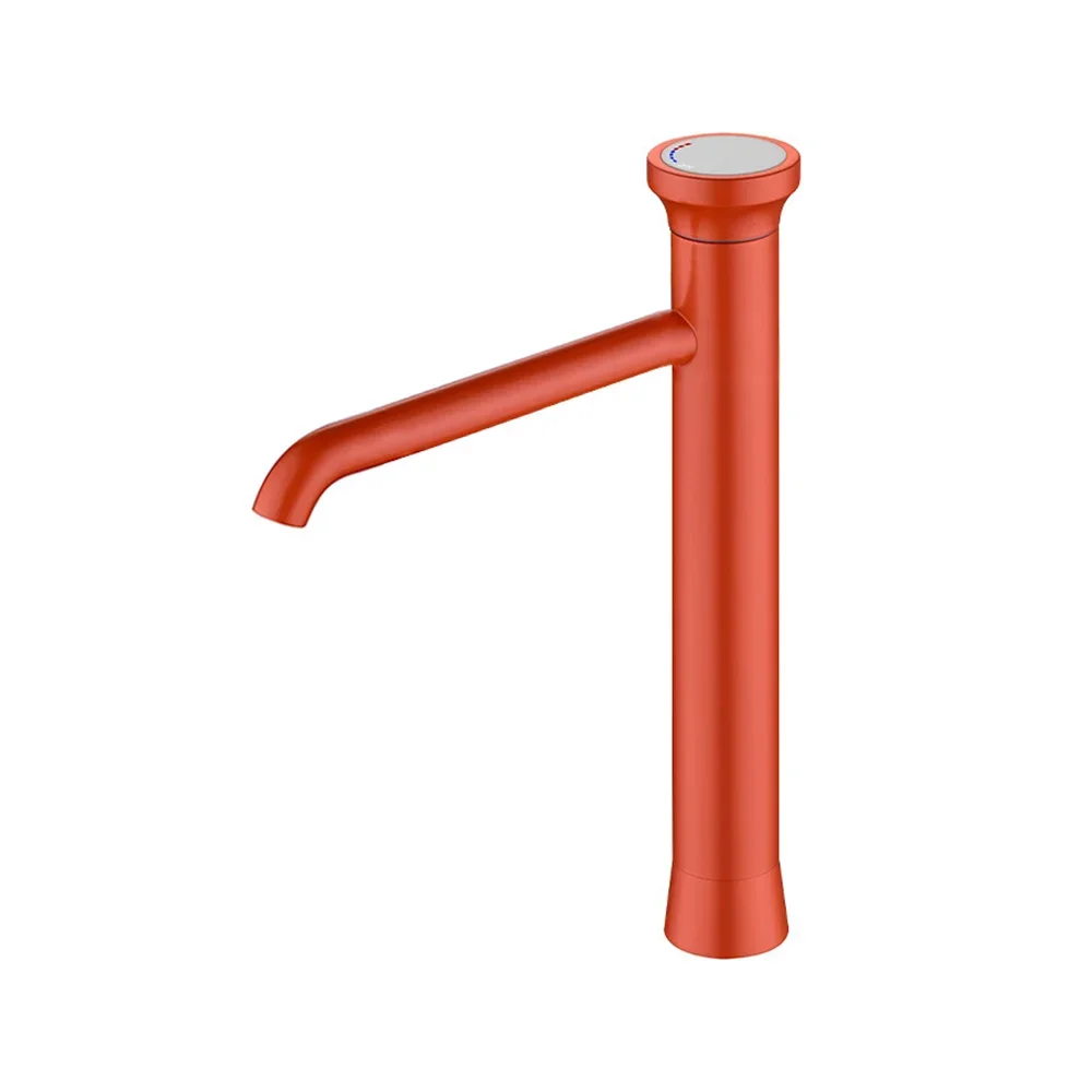 Brushed Gold/Red Bathroom Faucet Unique Design Pink Basin Faucet Blue Sink Tap Hot & Cold Deck Mounted Lavatory Faucet Crane
Brushed Gold/Red Bathroom Faucet Unique Design Pink Basin Faucet Blue Sink Tap Hot & Cold Deck Mounted Lavatory Faucet Crane
