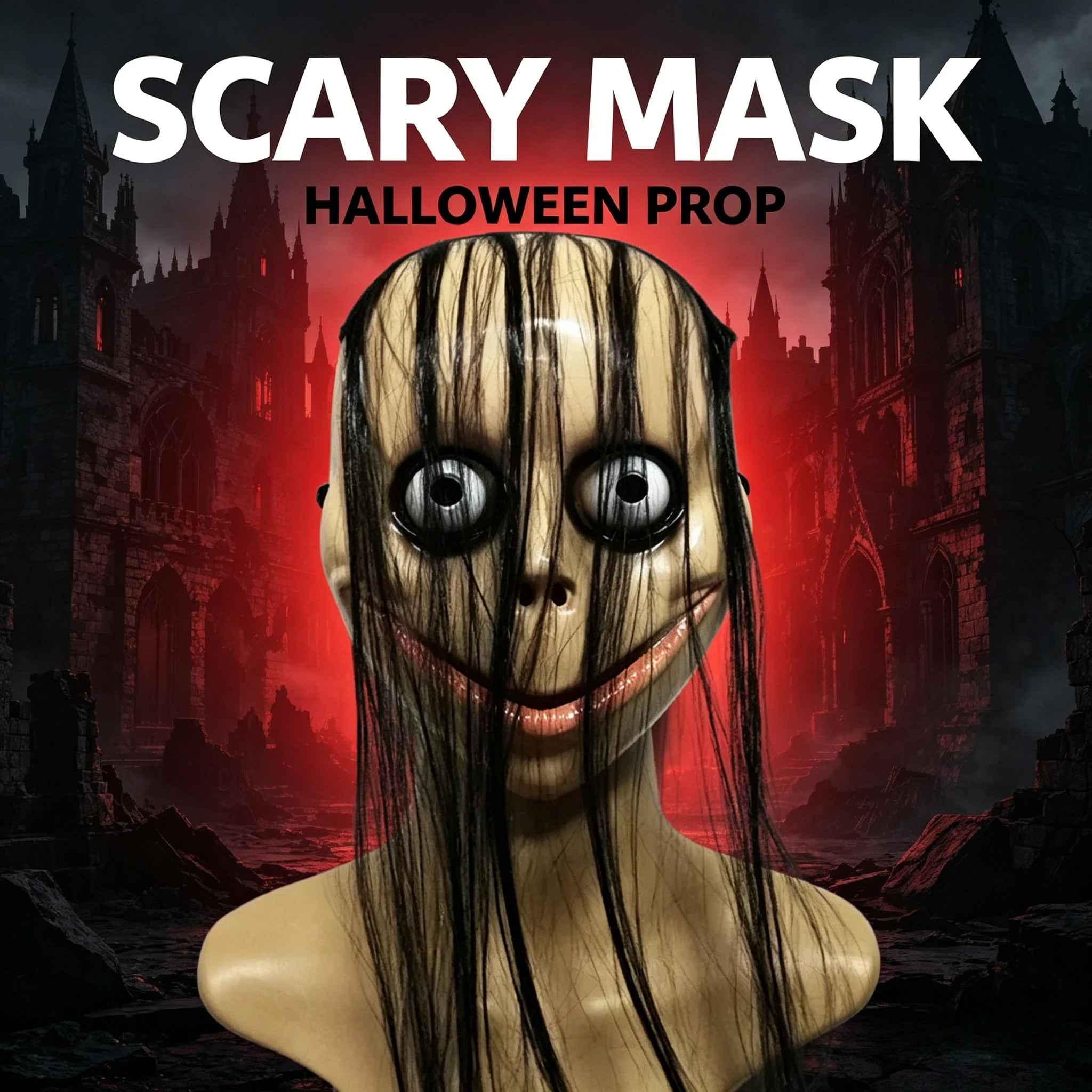 Horror with Long Hair Mask Funny Mask Mouth Mask with Hair Female Ghost Mask Roleplay Mask Ball Party Costume Props Halloween
Horror with Long Hair Mask Funny Mask Mouth Mask with Hair Female Ghost Mask Roleplay Mask Ball Party Costume Props Halloween