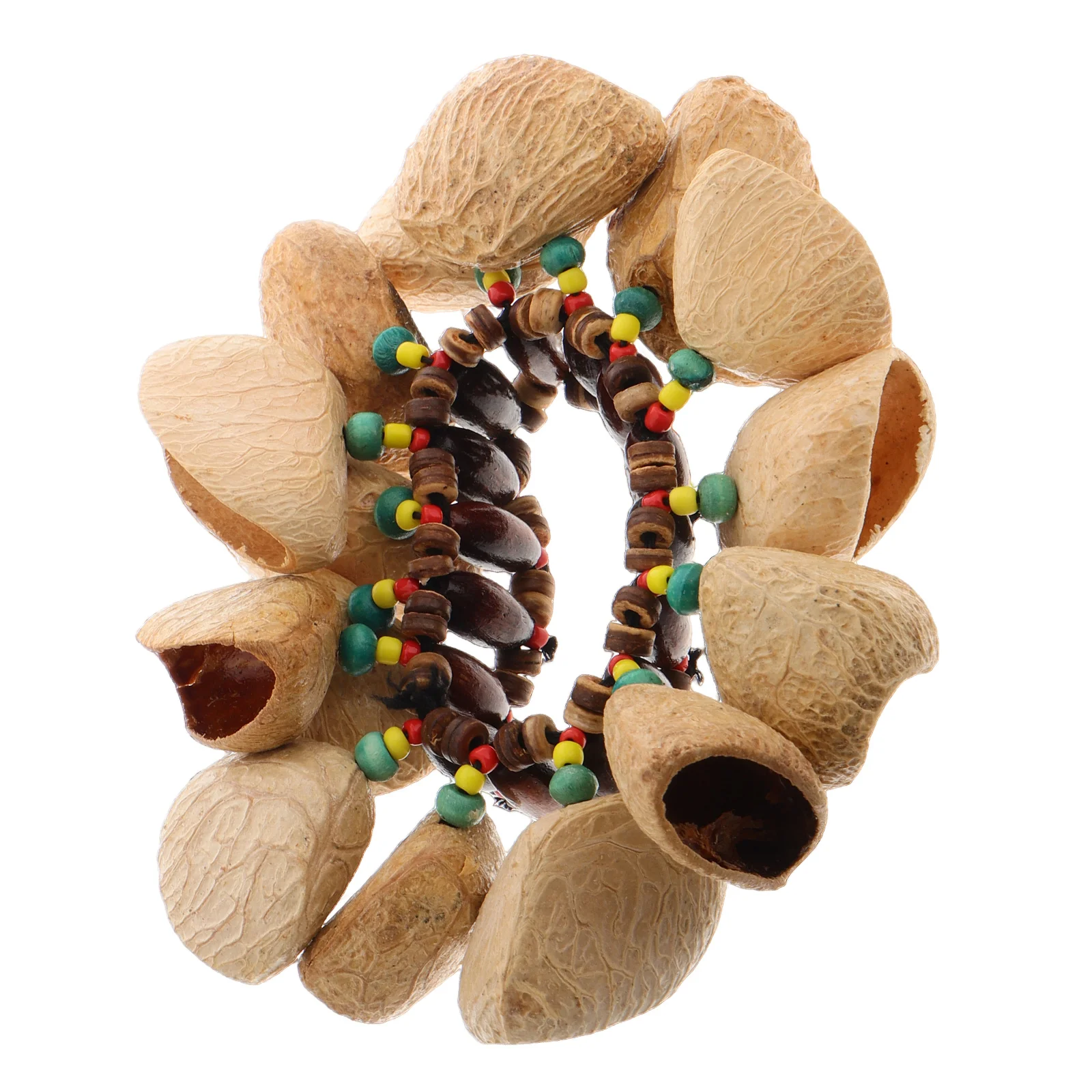 African Nut Shell Hand Bell Bracelet Tribal Style Handbell Drum Percussion Hand Chain Bells Shaker Musical Instruments
African Nut Shell Hand Bell Bracelet Tribal Style Handbell Drum Percussion Hand Chain Bells Shaker Musical Instruments