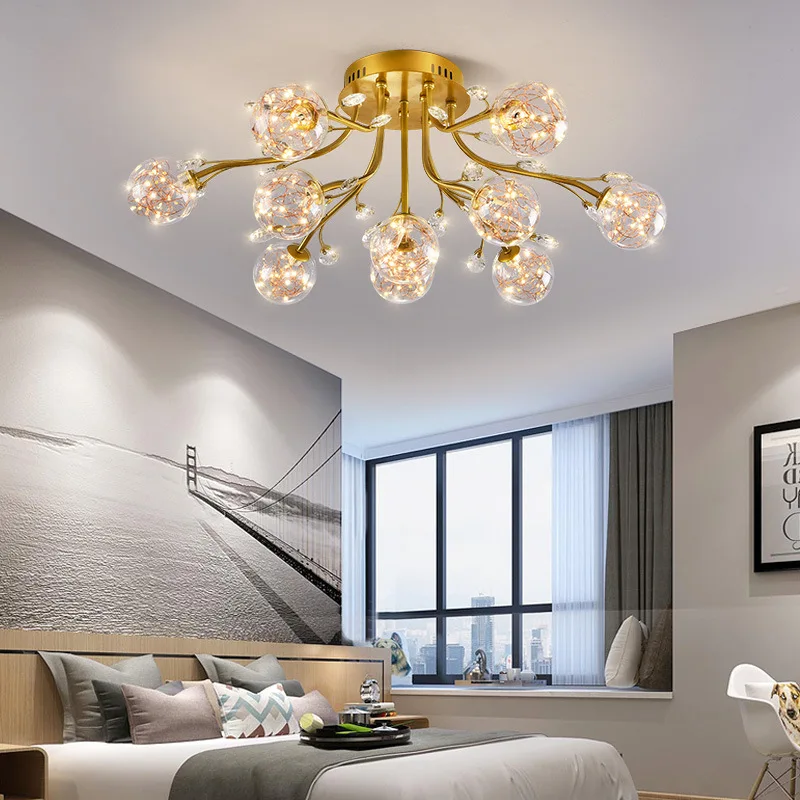 Modern LED crystal chandelier living room dining room chandelier indoor lighting home decoration ceiling light fixture
Modern LED crystal chandelier living room dining room chandelier indoor lighting home decoration ceiling light fixture