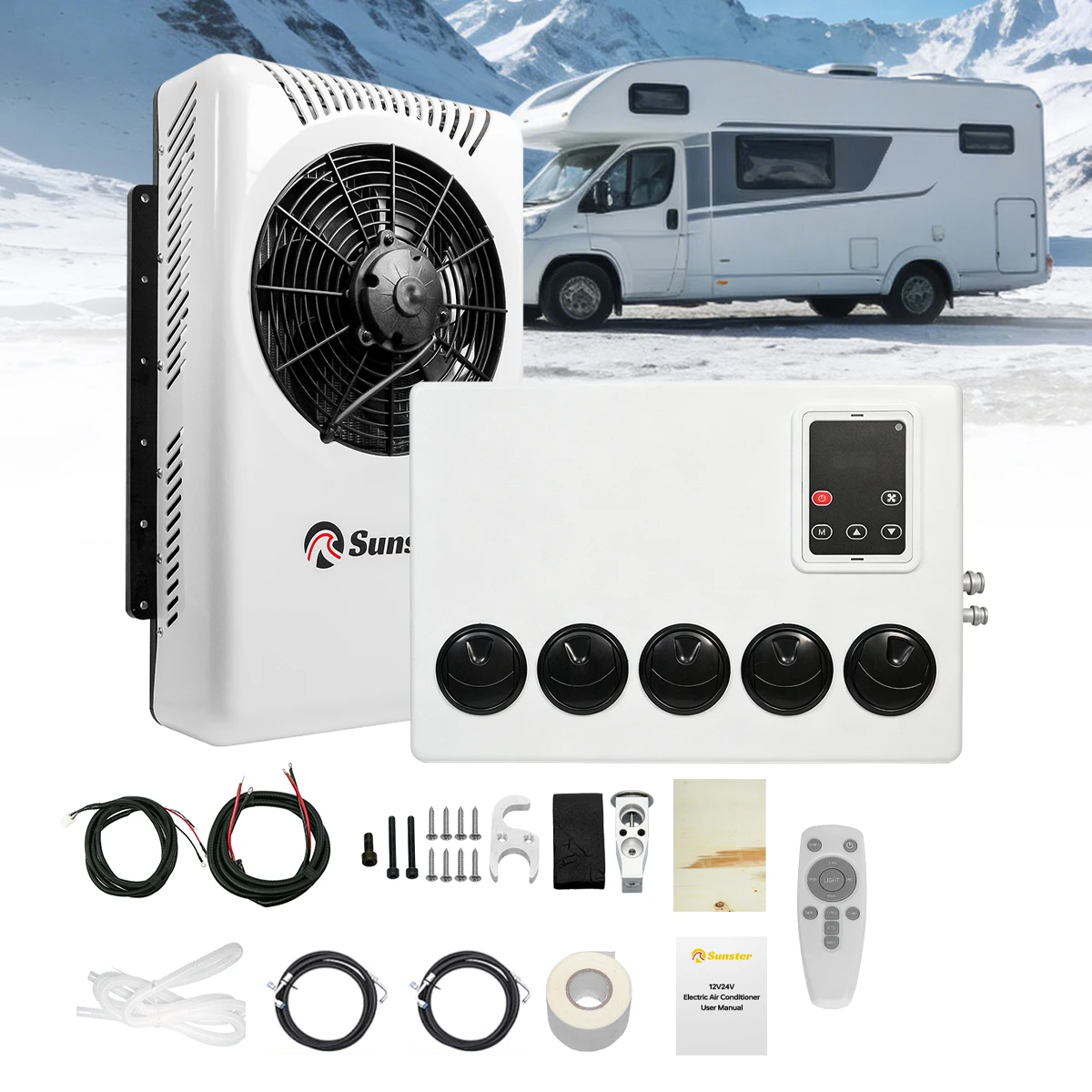 12V Fast Cooling Parking Air Conditioner System 10000BTU Electric Refrigeration Integrated Machine For Trucks Trailers Tractors
12V Fast Cooling Parking Air Conditioner System 10000BTU Electric Refrigeration Integrated Machine For Trucks Trailers Tractors