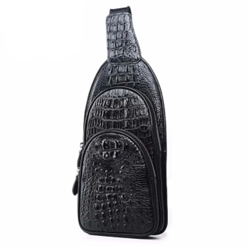 VVBrown crocodile leather bag male Single shoulder bag men chest package business leisure Inclined shoulder bag male
VVBrown crocodile leather bag male Single shoulder bag men chest package business leisure Inclined shoulder bag male