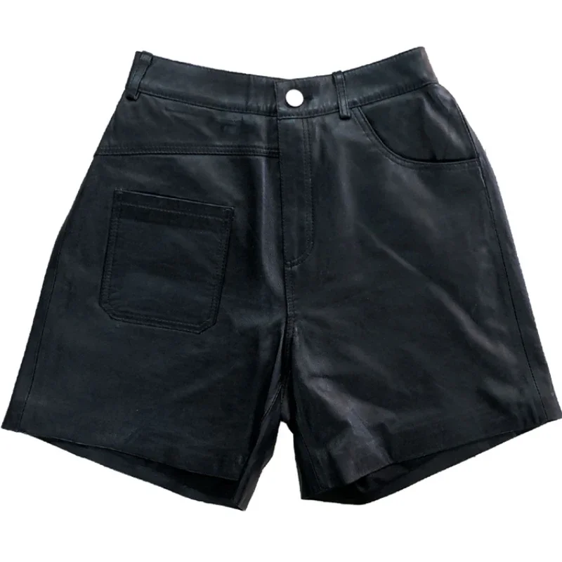 Tajiyane Genuine Leather Shorts Women 2022 Spring New Loose All-match A-line Shorts Sheepskin Thin Foreign Wide-leg Pants FCY070
Tajiyane Genuine Leather Shorts Women 2022 Spring New Loose All-match A-line Shorts Sheepskin Thin Foreign Wide-leg Pants FCY070