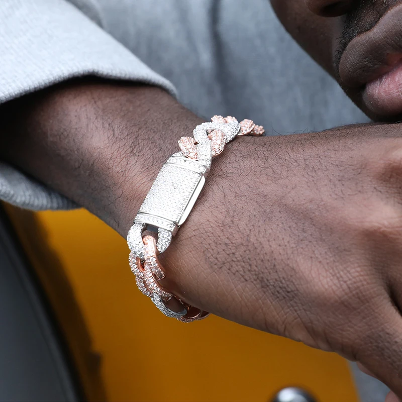 15mm Hiphop Bracelet For Men Women 2 Stone Color Full Gem Cubic Zirconia Bling Bling Bracelets Jewelry
15mm Hiphop Bracelet For Men Women 2 Stone Color Full Gem Cubic Zirconia Bling Bling Bracelets Jewelry