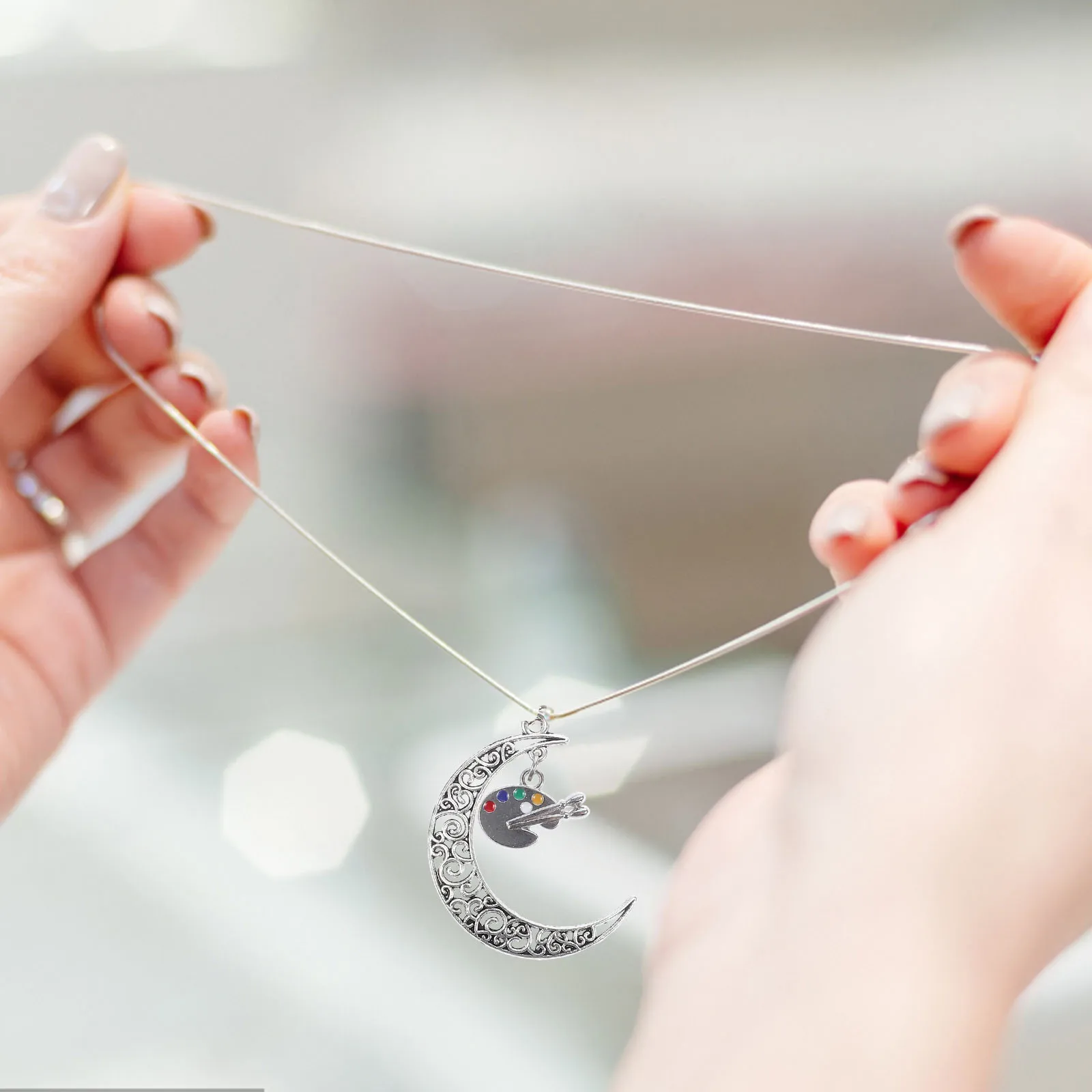 Necklace Earring Set Women Jewelry for Drawing Board Palette Earrings Trendy Pendant Student
Necklace Earring Set Women Jewelry for Drawing Board Palette Earrings Trendy Pendant Student
