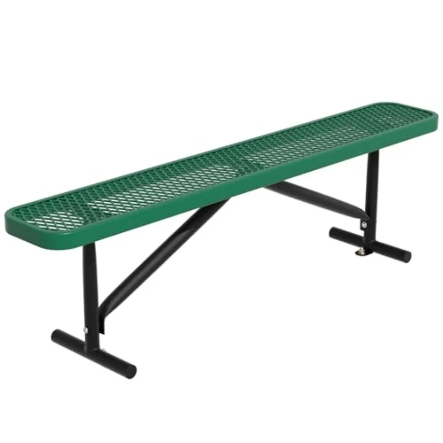 6Feet Metal Park Bench for Outside: Heavy-Duty Thermoplastic-Coated Weatherproof Steel Mesh Bench in Gray for Parks Gardens Pat
6Feet Metal Park Bench for Outside: Heavy-Duty Thermoplastic-Coated Weatherproof Steel Mesh Bench in Gray for Parks Gardens Pat