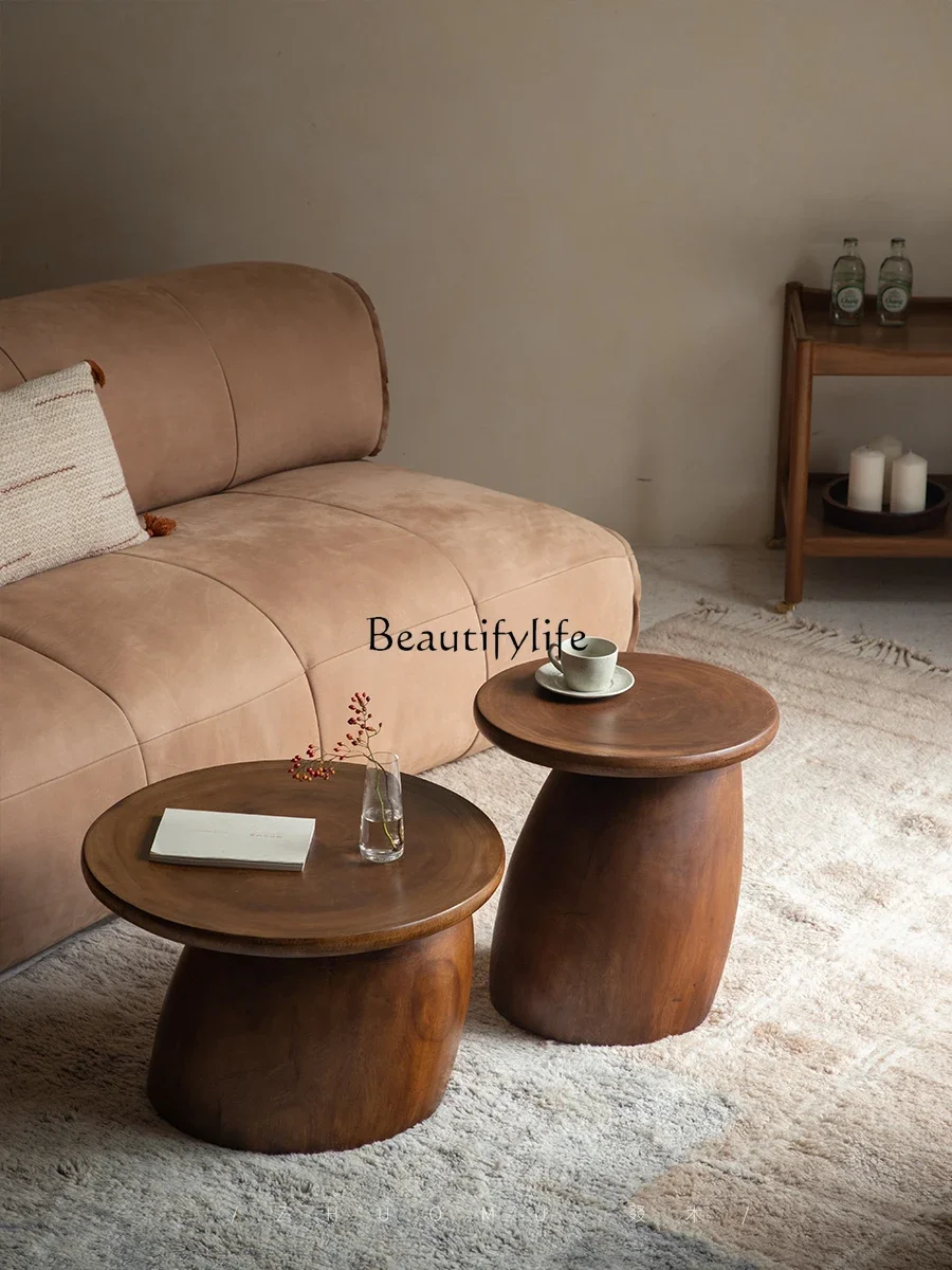 \ Wabi Sabi retro style design creative homestay living room coffee table corner few solid wood combination
\ Wabi Sabi retro style design creative homestay living room coffee table corner few solid wood combination