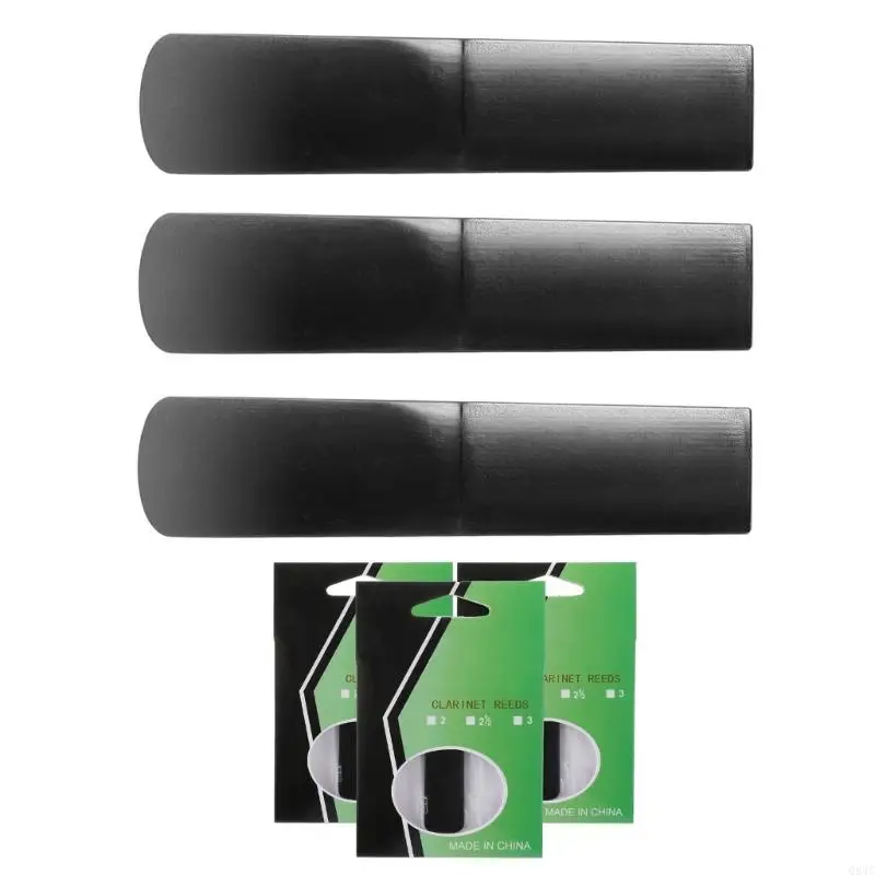 Q84C 3Pcs Professional Resin Clarinet Mouthpiece Reed Strength 1.5/2.0/2.5 Clarinet Reed Clarinet Accessories Easy to Blow
Q84C 3Pcs Professional Resin Clarinet Mouthpiece Reed Strength 1.5/2.0/2.5 Clarinet Reed Clarinet Accessories Easy to Blow