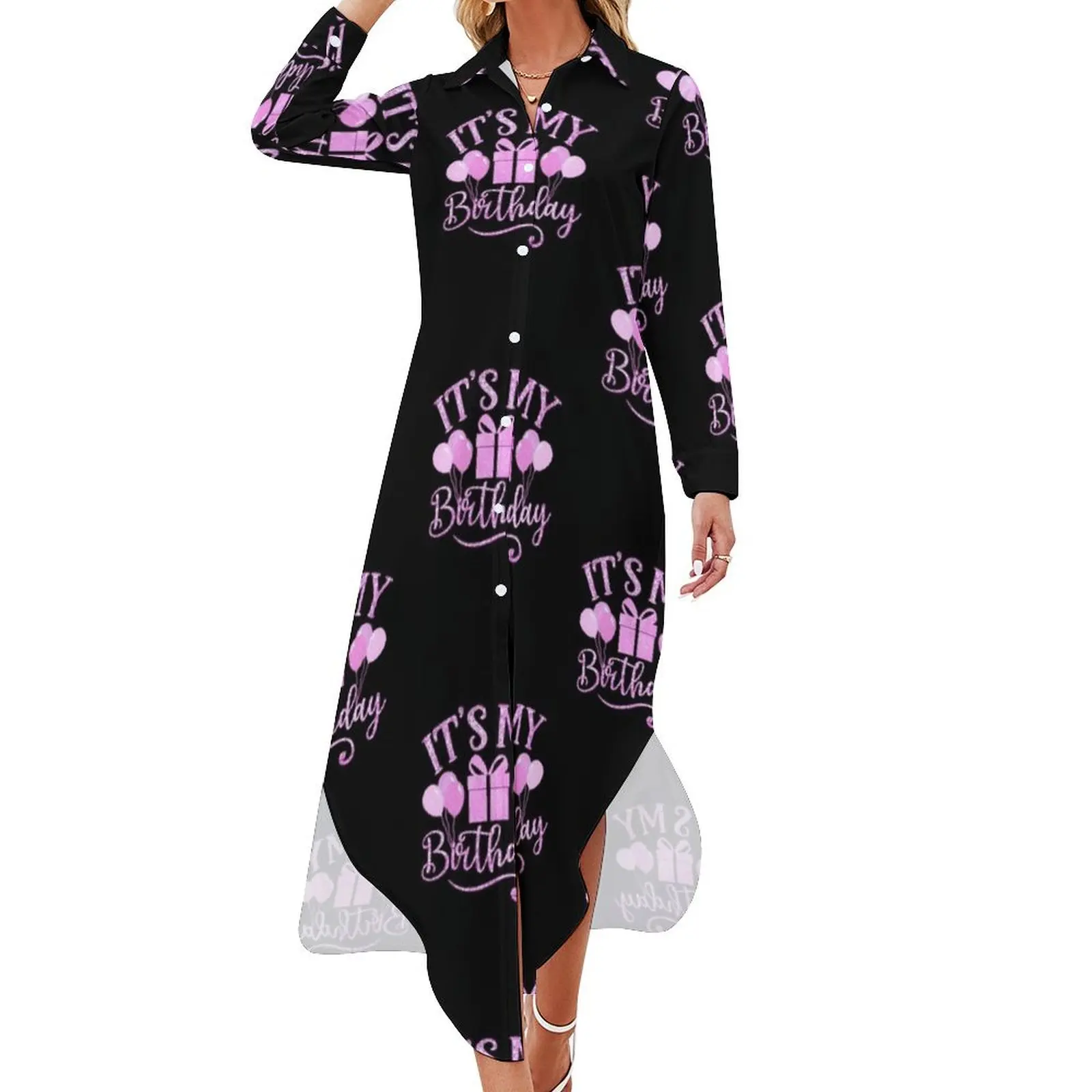 It's My Birthday Happy Birthday To Me Long Sleeved Shirt Dress ladies dresses for women 2024 Woman's evening dress
It's My Birthday Happy Birthday To Me Long Sleeved Shirt Dress ladies dresses for women 2024 Woman's evening dress