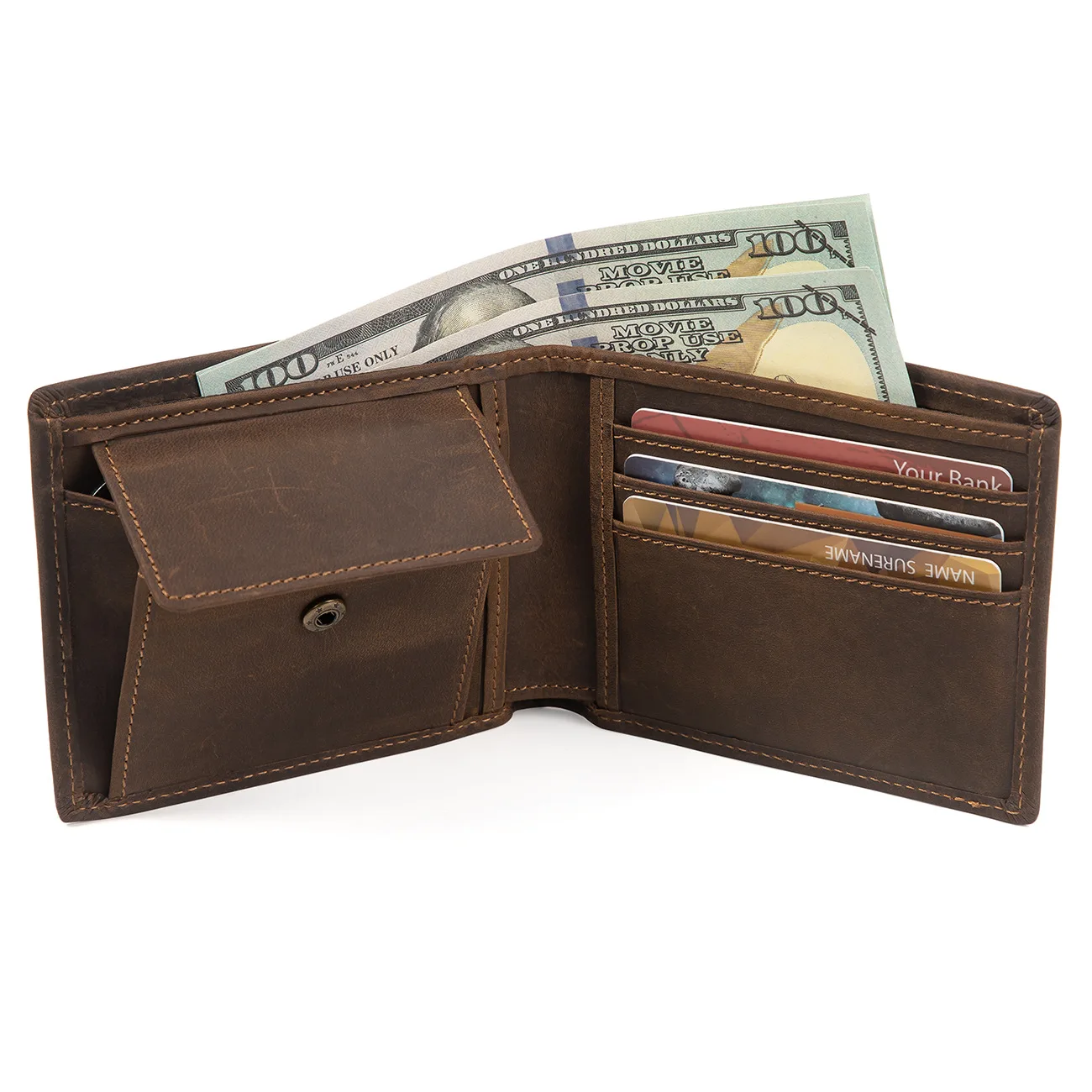 Мужской кожаный кошелек Crazy Horse с карманом для монет и держателем для карт, тонкие мужские кошельки из натуральной яловой кожи, мужской кошелек
Мужской кожаный кошелек Crazy Horse с карманом для монет и держателем для карт, тонкие мужские кошельки из натуральной яловой кожи, мужской кошелек