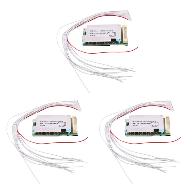 3X Li-Ion Lithium Battery Protection Board SDA151 13S 48V 20A Electric Bicycle Battery BMS Board Ebike Battery Balance
3X Li-Ion Lithium Battery Protection Board SDA151 13S 48V 20A Electric Bicycle Battery BMS Board Ebike Battery Balance