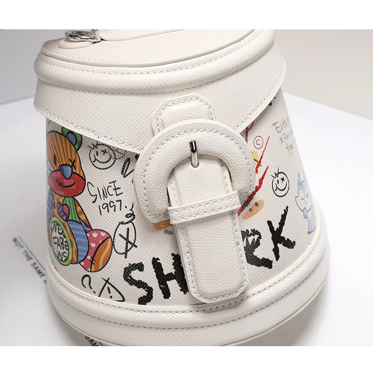 Cute Graffiti Bucket Bags New 2026 Painted Women Cute Messenger Bag High-end Sense Large-capacity Shoulder Bags for Female
Cute Graffiti Bucket Bags New 2026 Painted Women Cute Messenger Bag High-end Sense Large-capacity Shoulder Bags for Female