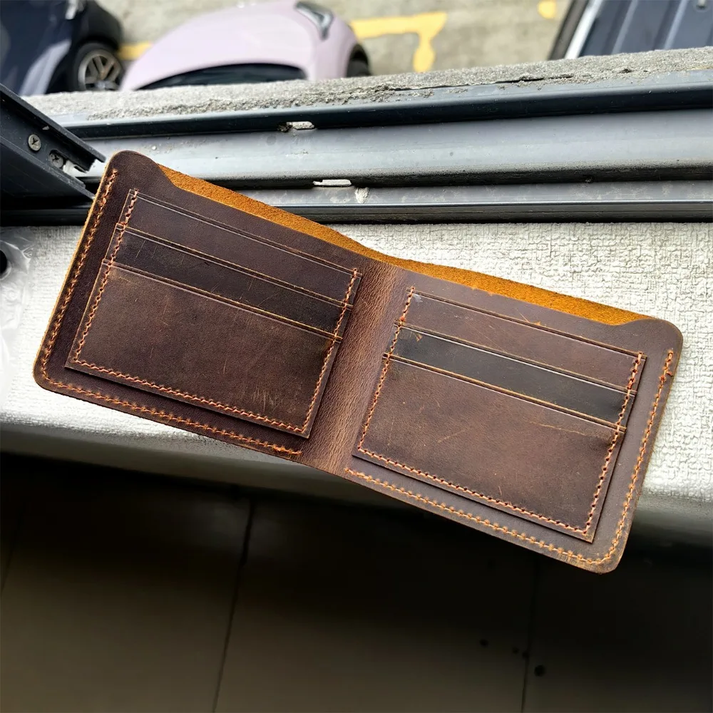 Bifold Design Men Genuine Leather Wallet Short Style Minimalist Coin Purse Lightweight Retro Male Purse Outdoor
Bifold Design Men Genuine Leather Wallet Short Style Minimalist Coin Purse Lightweight Retro Male Purse Outdoor