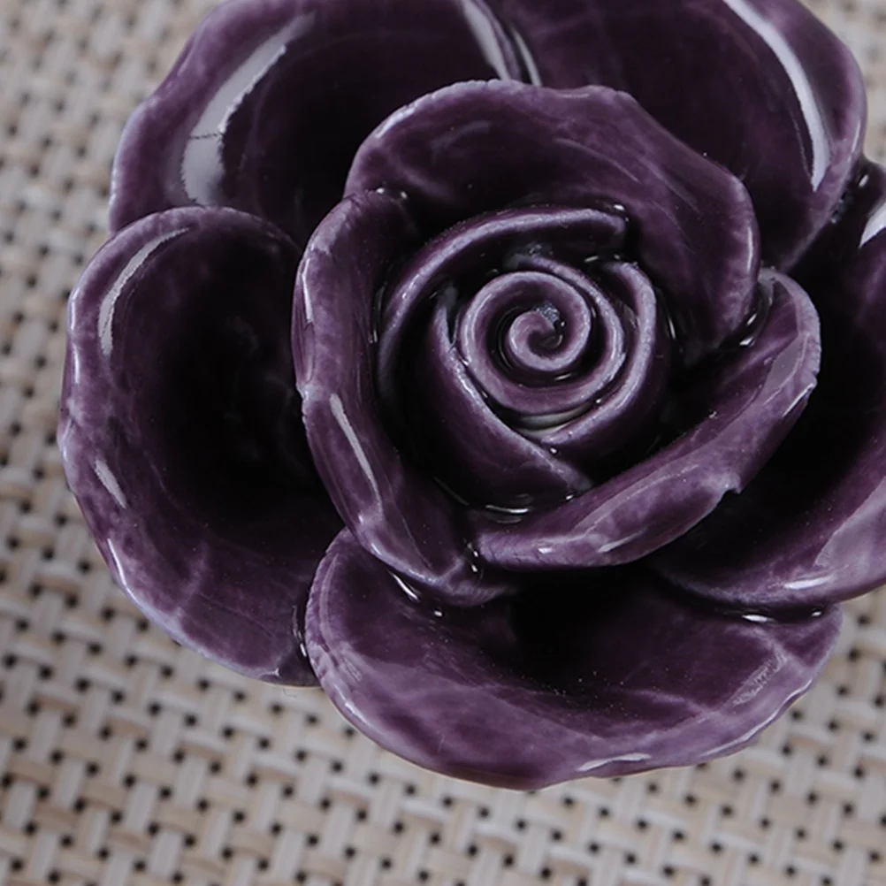 2Pcs Rose Ceramic Cupboard Door Knobs Durable Kitchen Drawer Pull Handles Cabinet Door Pulls Purple Rose Drawer Knobs
2Pcs Rose Ceramic Cupboard Door Knobs Durable Kitchen Drawer Pull Handles Cabinet Door Pulls Purple Rose Drawer Knobs
