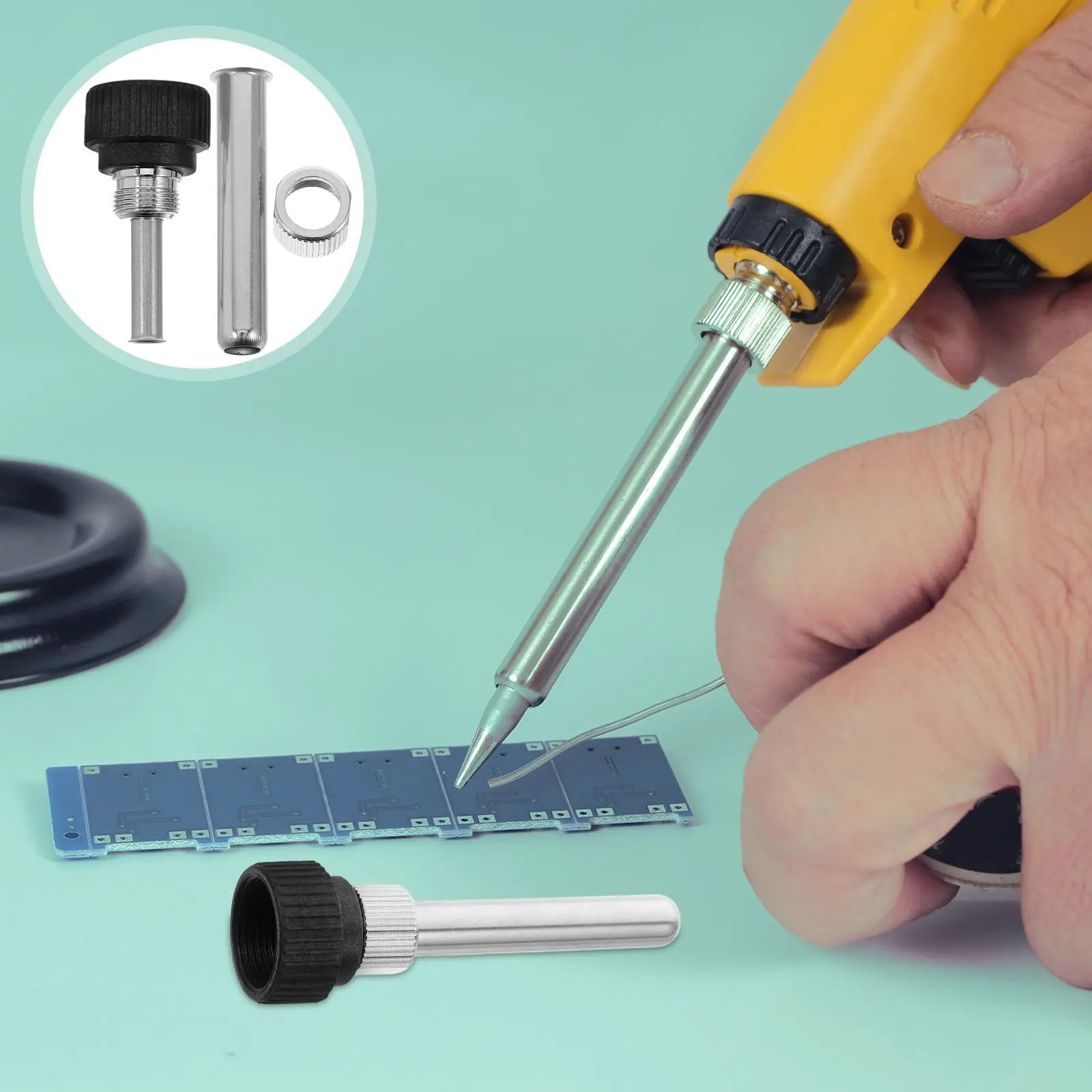 1Set Soldering Iron Handle Sleeve Sturdy Stainless Steel Plastic Heat Shield Replacement Accessory for Soldering Iron Station
1Set Soldering Iron Handle Sleeve Sturdy Stainless Steel Plastic Heat Shield Replacement Accessory for Soldering Iron Station