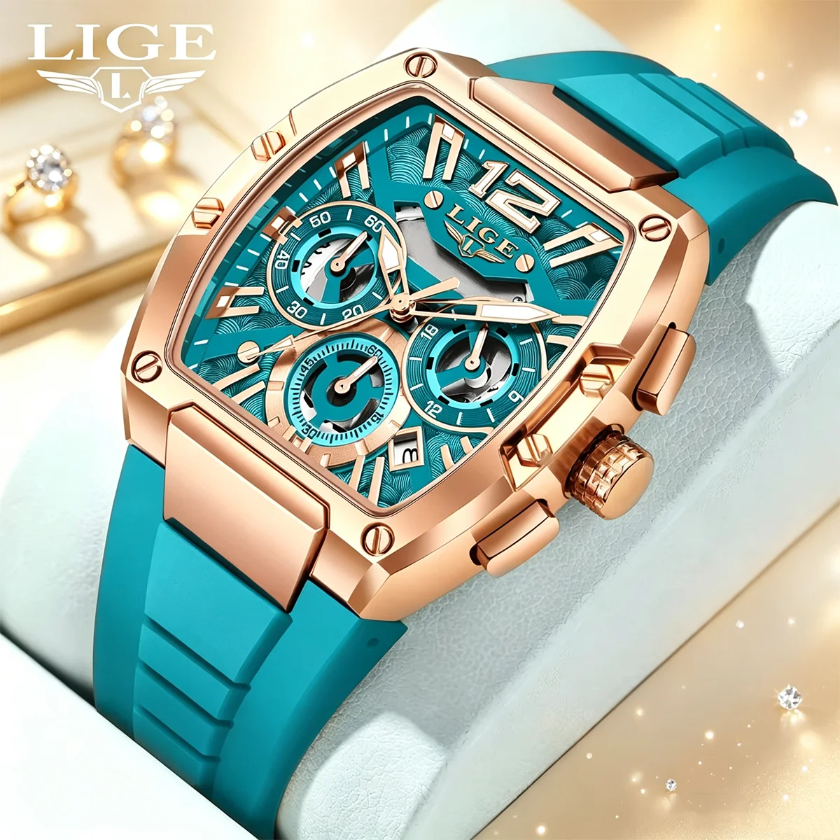 LIGE New Military Men's Watches Sports Chronograph Calendar Waterproof Silicone Strap Quartz Men's Wristwatch Relogio Masculino
LIGE New Military Men's Watches Sports Chronograph Calendar Waterproof Silicone Strap Quartz Men's Wristwatch Relogio Masculino