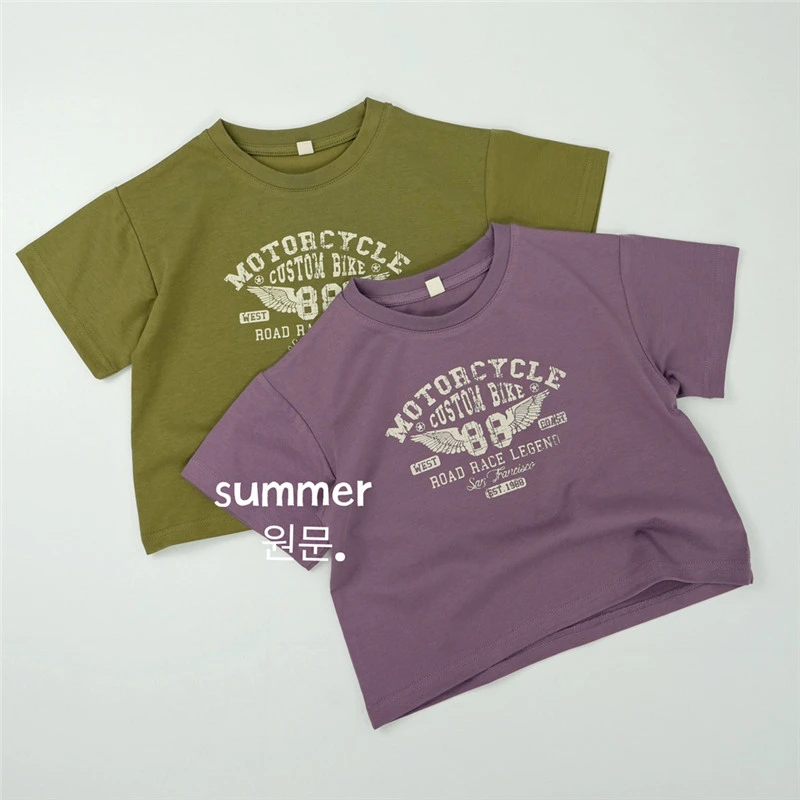 2025 Summer New Fashion letter print girls t shirts kids boys cotton short Sleeve t shirt loose baby tops children tee
2025 Summer New Fashion letter print girls t shirts kids boys cotton short Sleeve t shirt loose baby tops children tee