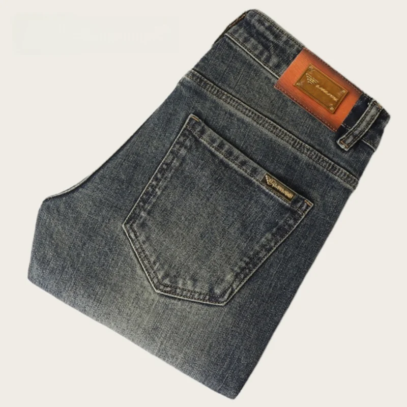 Мужские джинсы прямого кроя Slim Fit с умеренной посадкой на талии, осенне-зимние, эластичные, модные, в корейском стиле, от Guangzhou Xin...
Мужские джинсы прямого кроя Slim Fit с умеренной посадкой на талии, осенне-зимние, эластичные, модные, в корейском стиле, от Guangzhou Xin...