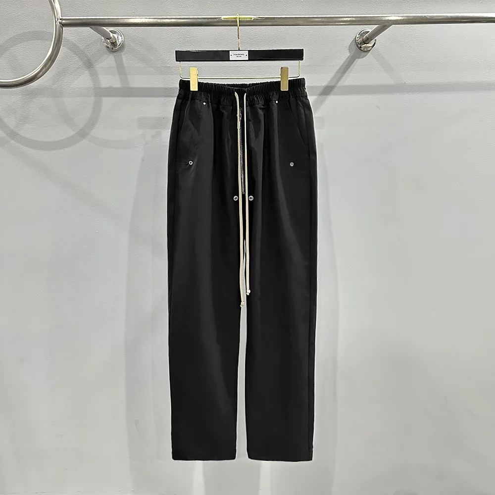Y2k Streetwear Rick Pant for Men Black Casual Pants Slim Fit Trousers with Zip Design 1:1 High Quality
Y2k Streetwear Rick Pant for Men Black Casual Pants Slim Fit Trousers with Zip Design 1:1 High Quality