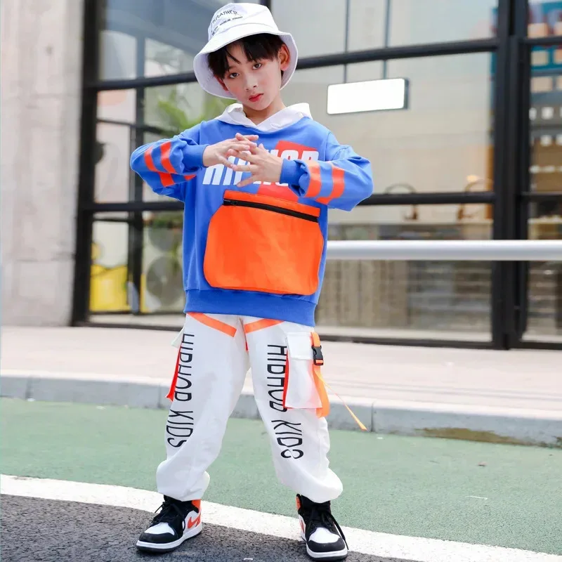 Boys Hip Hop Contrast Hoodies Cargo Pants Clothes Set Girls Patchwork Sweatshirt Street Dance Kids Streetwear Child Jazz Costume
Boys Hip Hop Contrast Hoodies Cargo Pants Clothes Set Girls Patchwork Sweatshirt Street Dance Kids Streetwear Child Jazz Costume
