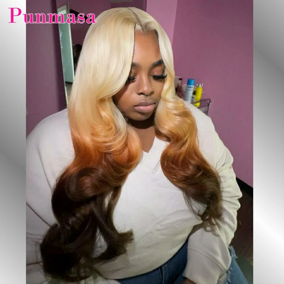 613 Blonde 13x4 Lace Frontal Human Hair Wig Body Wave 13x6 Lace Front Wigs Brown Black Colored Pre Plucked 200% Human Hair Wig
613 Blonde 13x4 Lace Frontal Human Hair Wig Body Wave 13x6 Lace Front Wigs Brown Black Colored Pre Plucked 200% Human Hair Wig