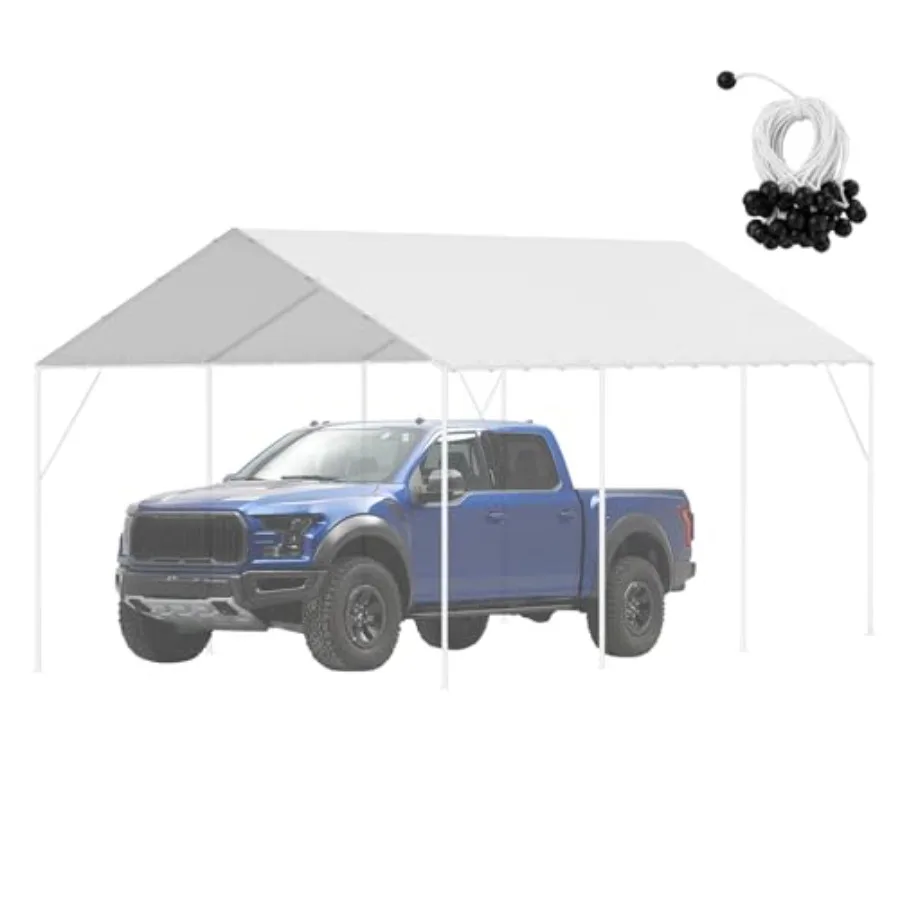 Carport replacement canopy cover for 10x20 ft outdoor use heavy-duty white PVC tarp with waterproof UV protection includes 40 b
Carport replacement canopy cover for 10x20 ft outdoor use heavy-duty white PVC tarp with waterproof UV protection includes 40 b