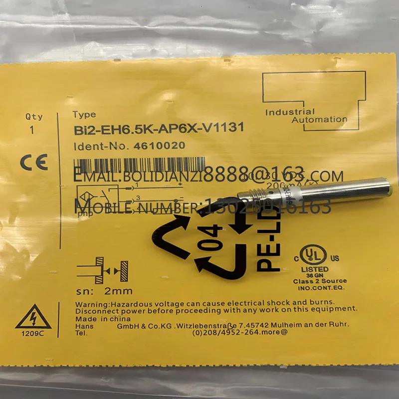 The brand-new original sensor BI2-EH6.5K-AP6X-V1131 AN6X One year warranty in stock
The brand-new original sensor BI2-EH6.5K-AP6X-V1131 AN6X One year warranty in stock