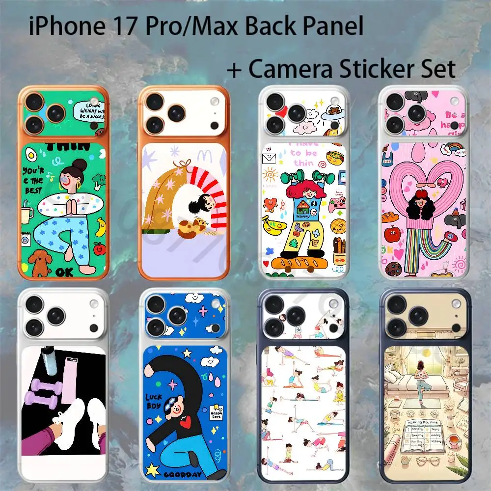 Cute Yoga Girl Cat Aesthetic For iPhone 17Pro/ProMax Battry Back Cover with Camera Decal Skin Rear Protective Sticker Film
Cute Yoga Girl Cat Aesthetic For iPhone 17Pro/ProMax Battry Back Cover with Camera Decal Skin Rear Protective Sticker Film
