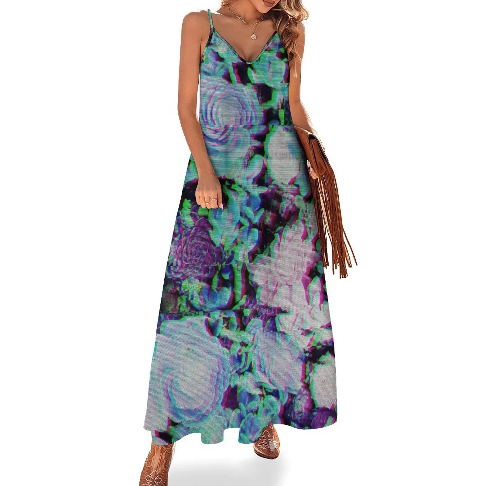 Green Glitch Succulents Vaporwave Art Sleeveless Dress Dress women womens clothing loose women's dress
Green Glitch Succulents Vaporwave Art Sleeveless Dress Dress women womens clothing loose women's dress