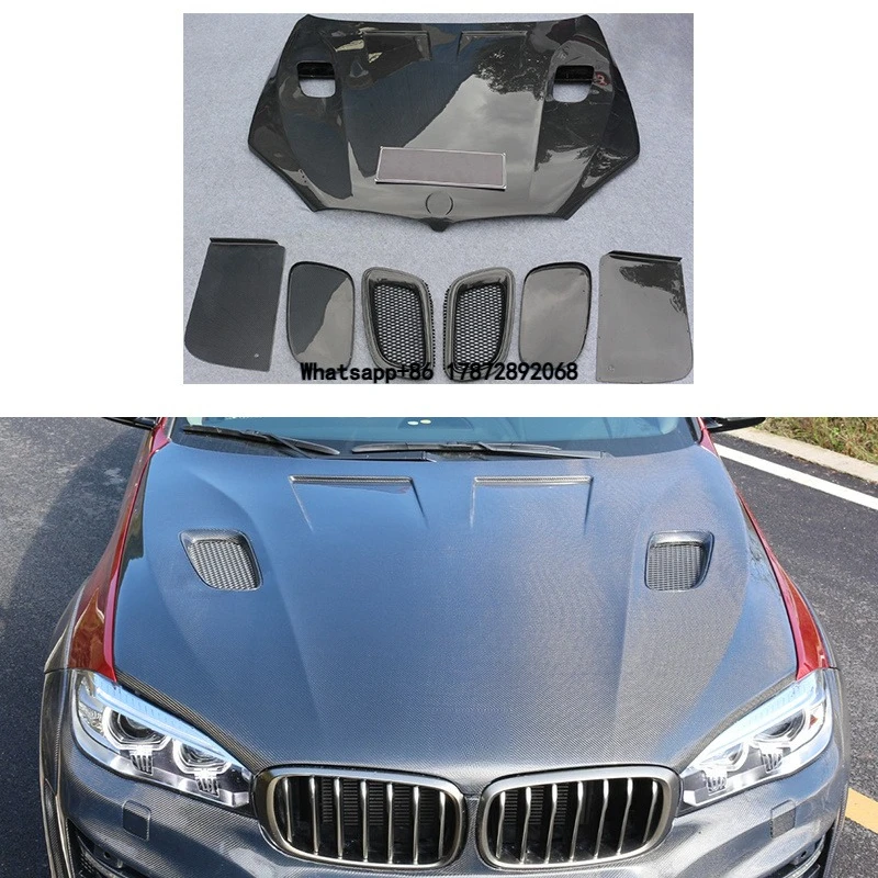 2013-2018 X5 F15 Car Modification Upgrade Carbon Fiber Engine Hood Engine Hood Body Kit for 2014-2019 X6 F16
2013-2018 X5 F15 Car Modification Upgrade Carbon Fiber Engine Hood Engine Hood Body Kit for 2014-2019 X6 F16
