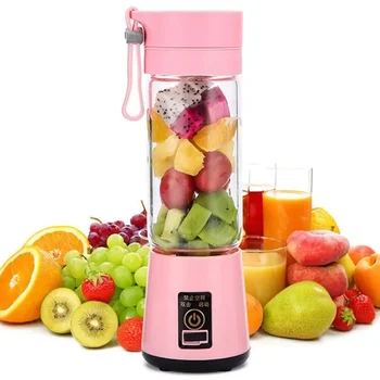 DINRGO 380ml Portable Electric Fruit Juicer Home USB Rechargeable Smoothie Maker Blenders Machine Sports Bottle JuicingCup