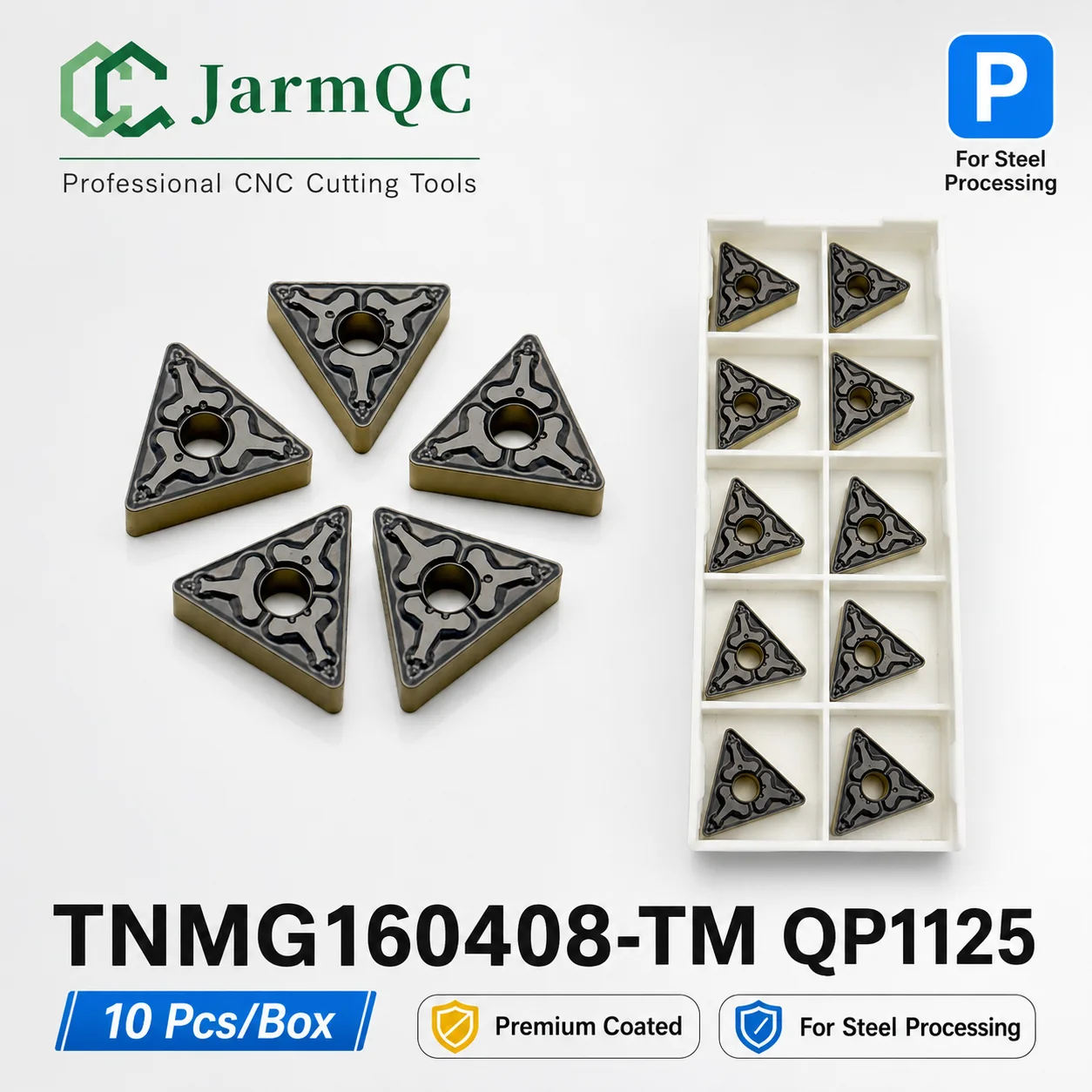 JarmQC CNC Carbide Inserts for Steel Processing TNMG160408 TNMG332 Semi-Finishing Chipbreaker for Turning Cutter Blade10PCS
JarmQC CNC Carbide Inserts for Steel Processing TNMG160408 TNMG332 Semi-Finishing Chipbreaker for Turning Cutter Blade10PCS