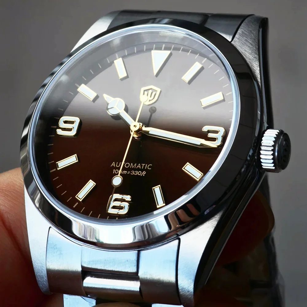 Watchdives Новые роскошные механические часы WD6610 Miyota 9015 Механизм с сапфировым стеклом AR Светящиеся 100 м Водонепроницаемые автоматические часы 37 мм
Watchdives Новые роскошные механические часы WD6610 Miyota 9015 Механизм с сапфировым стеклом AR Светящиеся 100 м Водонепроницаемые автоматические часы 37 мм